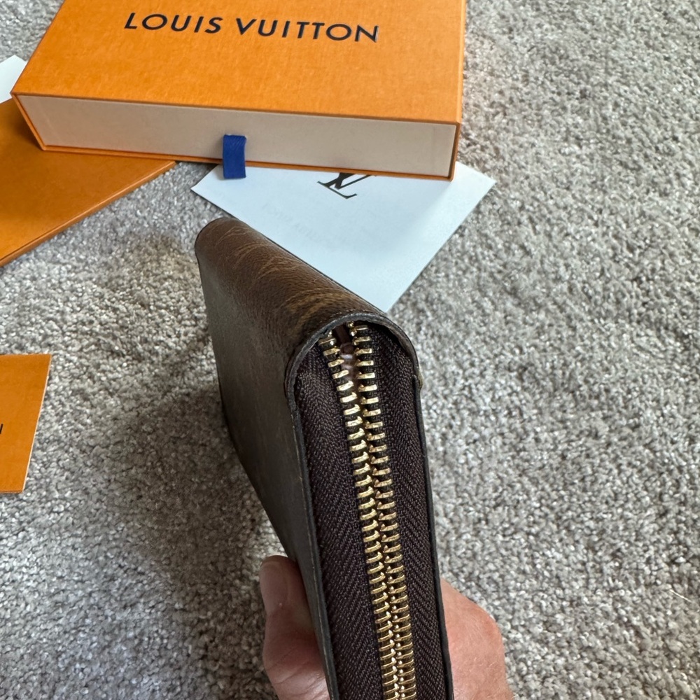 LV zippy monogram wallet rose ballerine pink logo Louis Vuitton canvas long - Picture 10 of 10